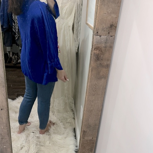 Rafaella Royal Blue Knit Cardigan size 3X with pockets - Picture 6 of 6